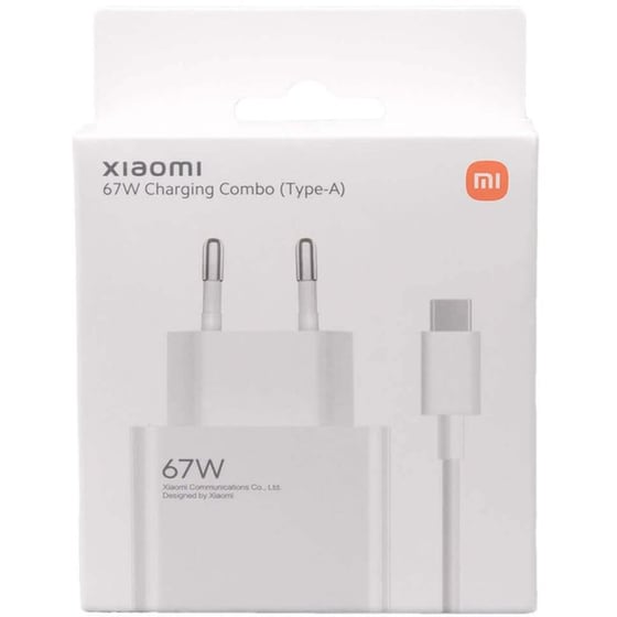 Σετ Φόρτισης Xiaomi USB-A to USB-C 67W - White image 1