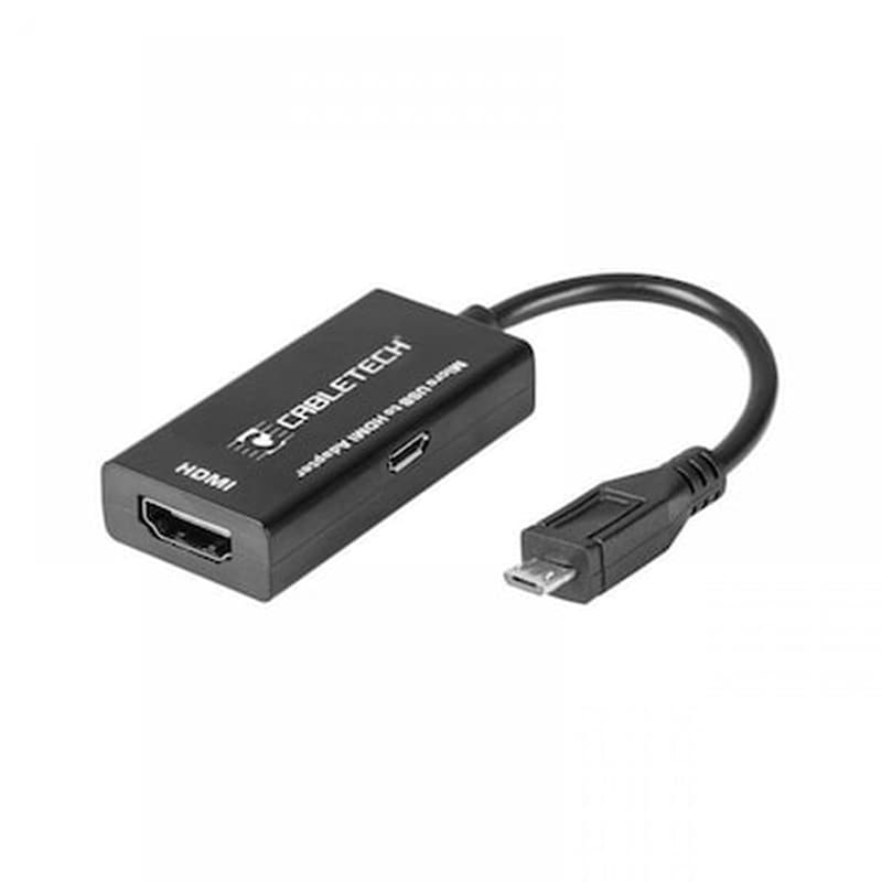 CABLETECH Cabletech Microusb Male To Hdmi Female Mhl Adaptor Black