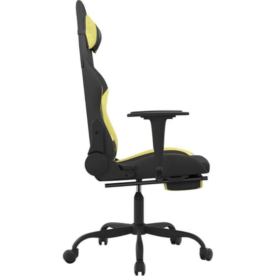 Καρέκλα Gaming VIDAXL 3143728 με Υποπόδιο - Μαύρο image 2