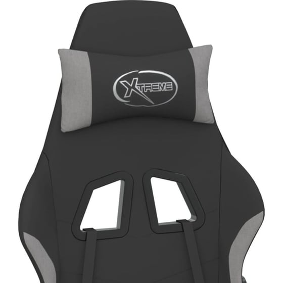 Καρέκλα Gaming VIDAXL 3143723 με Υποπόδιο - Γκρι image 7