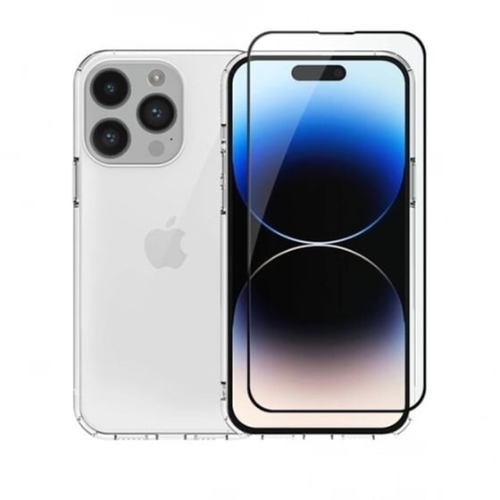 Θήκη + Προστατευτικό οθόνηςApple iPhone 14 Pro Max - Vivid Set TPU Case + Tempered Glass - Black image 0