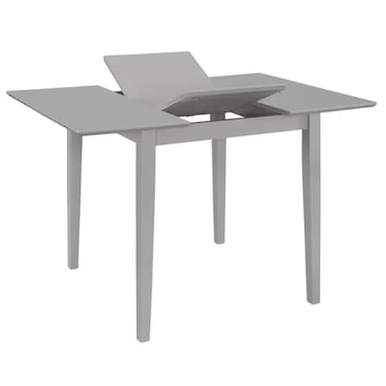 Τραπεζαρία Επεκτεινόμενη Vidaxl από Mdf  (80-120)x80x74 cm - Γκρι image 2