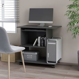 Vidaxl Γραφείο Υπολογιστή Γκρι 80 X 50 X 75 Εκ. Από Μοριοσανίδα