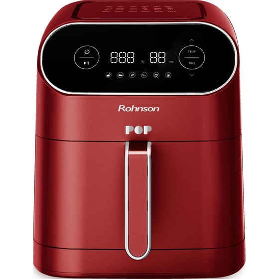 ROHNSON R-2859R Pop με Αποσπώμενο Κάδο 1800 W 7 L Κόκκινο Φριτέζα Αέρος image 0