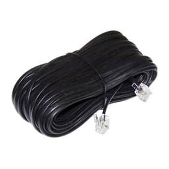 Τηλεφωνικό Καλώδιο Προεκ. 6p4c 15m Μαυρο T205-64 (202) Comp image 0