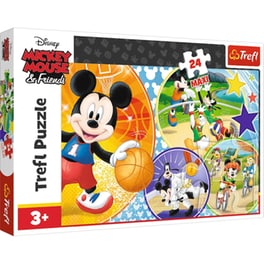 Παιδικό Παζλ Trefl Maxi Mickey Sports (24 Κομμάτια)