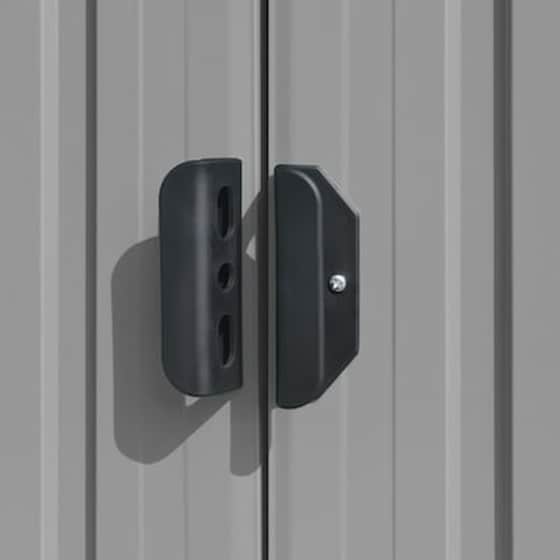 Vidaxl Αποθήκη Κήπου Γκρι 257 X 779 X 181 Εκ. Από Γαλβανισμένο Ατσάλι image 4