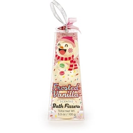 Bath Fizzer Tri-Coastal Xmas Snowman