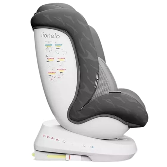Κάθισμα Αυτοκινήτου Lionelo Bastian One Βρεφικό Μετατρεπόμενο έως 12 ετών με Ζώνη Αυτοκινήτου - Γκρι image 1
