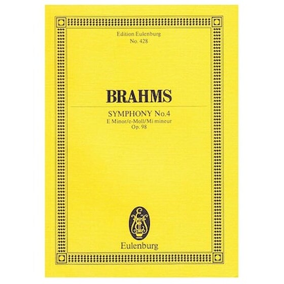 Βιβλίο Για Σύνολα Editions Eulenburg Brahms - Symphony Nr.4 In E Minor  Op.98 [pocket Score] image 0