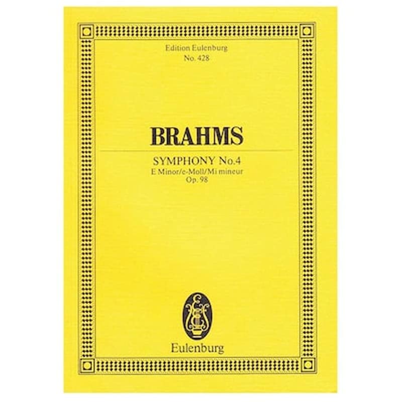 EDITIONS EULENBURG Βιβλίο Για Σύνολα Editions Eulenburg Brahms - Symphony Nr.4 In E Minor Op.98 [pocket Score]