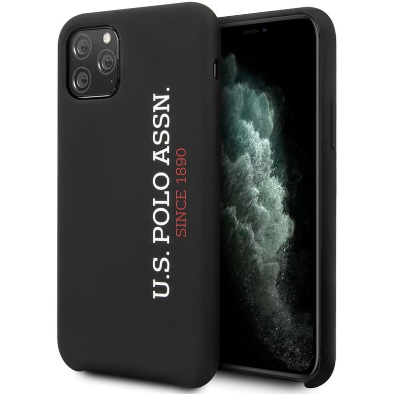 U.S. POLO ASSN U.s. Polo Assn. “silicone Effect Logo Collection” Θήκη Προστασίας Από Σιλικόνη – Iphone 11 Pro (μαύρο – Ushcn58slbkv2)
