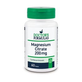 Συμπλήρωμα Διατροφής Doctor's Formulas Magnesium Citrate 200mg - 60 Δισκία