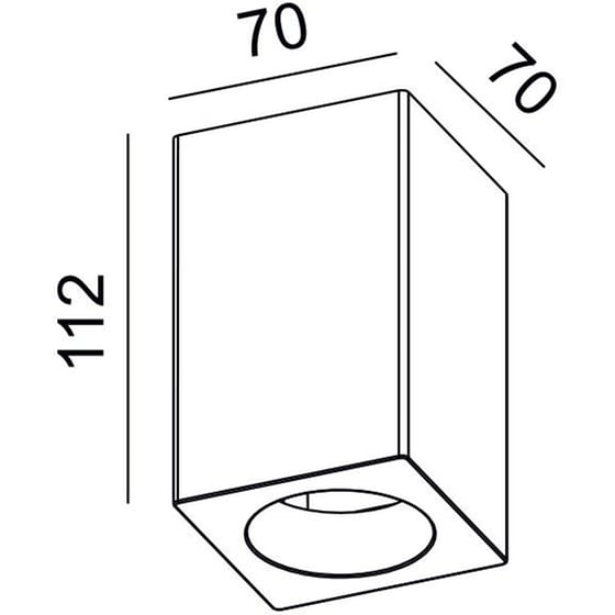 Σποτ Μονόφωτο Aca Ruth Γύψινο 7x7x12 cm - Λευκό image 1
