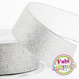 Fabi Κορδελα Lurex 1.5cm X 10m Ασημι