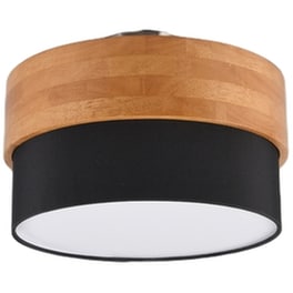 Trio Lighting Seasons Πλαφονιέρα Οροφής 30εκ. Καφέ με Ντουί E14