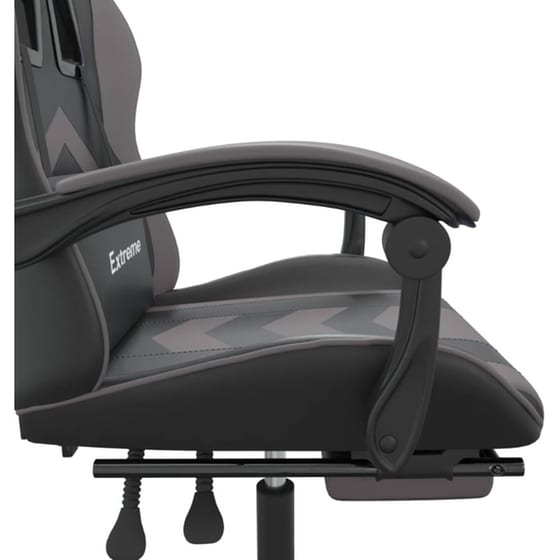 Καρέκλα Gaming VIDAXL 3143906 με Υποπόδιο από Τεχνητό Δέρμα - Μαύρο image 6