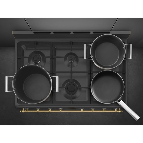 Κουζίνα Αερίου SMEG CO96GMA9 115Lt Μαύρο image 6