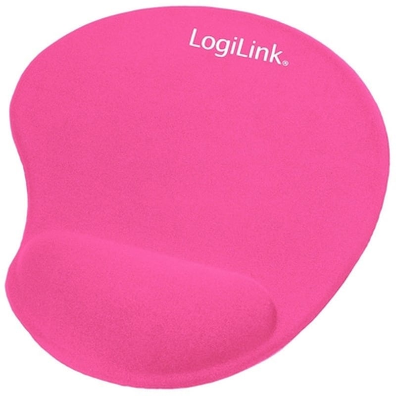 LogiLink GEL Mouse Pad 230mm με Στήριγμα καρπού Ροζ LOGILINK