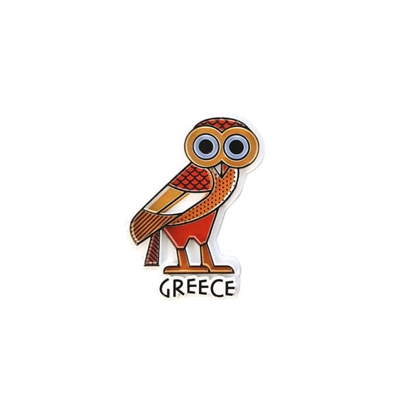 Μαγνητάκι Ancient Greece Owl - Πολύχρωμο image 0