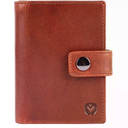 Θήκη Καρτών Valenta Leather Magsafe Luxe Cognac