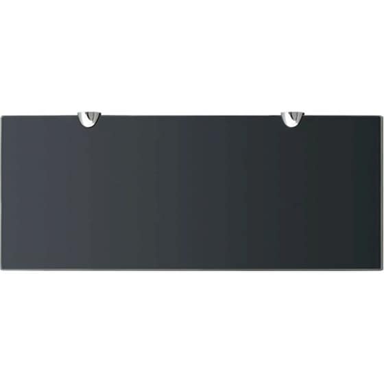 Ράφια Τοίχου VidaXL από Γυαλί 50x20 cm 2 Τμχ - Μαύρο image 3