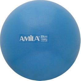Μπάλα Γυμναστικής Amila Κατάλληλη για Pilates 0.10 kg 25 cm από PVC - Μπλε