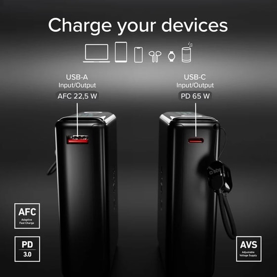 Powerbank SBS 20000mAh USB-C 65W - Black image 4
