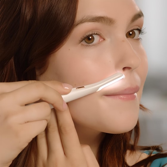 Συσκευη Αποτρίχωσης FLAWLESS DERMAPLANE GLO CA-FA-6034 Λευκό image 3