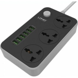 Ldnio SC3604 3 Θέσεων με USB 2m - Μαύρο
