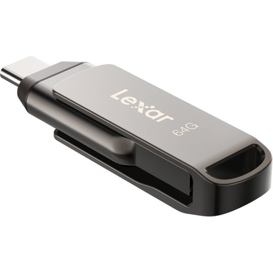 Lexar JumpDrive Dual Drive 64GB USB 3.1 με σύνδεση USB-A & USB-C - Μαύρο image 4