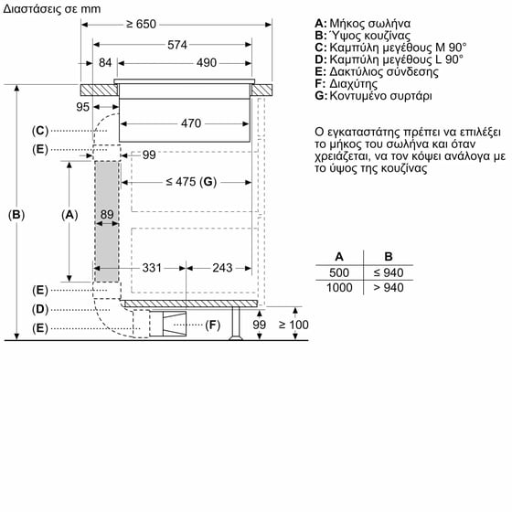 NEFF V56FHQ4L0 60 cm Μαύρο Εστία Επαγωγική Αυτόνομη με Ενσωματωμένο Απορροφητήρα image 12