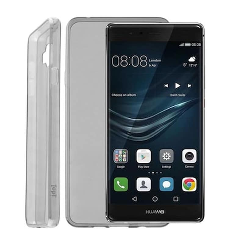 Θήκη Huawei P9 Plus - Idol 1991 Ultra Thin TPU - Διάφανο Γκρι