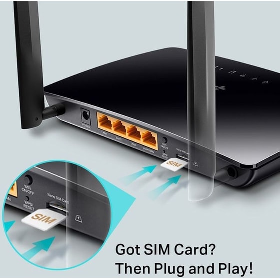 TP-LINK Archer MR400 v4.2 Ασύρματο Router 4G, Wi-Fi 6 με 4 Θύρες Ethernet image 3