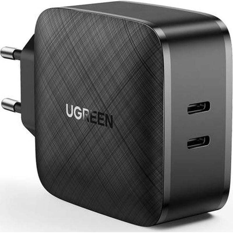 UGREEN Φορτιστής Ugreen Cd216 66W Dual PD - Μαύρο