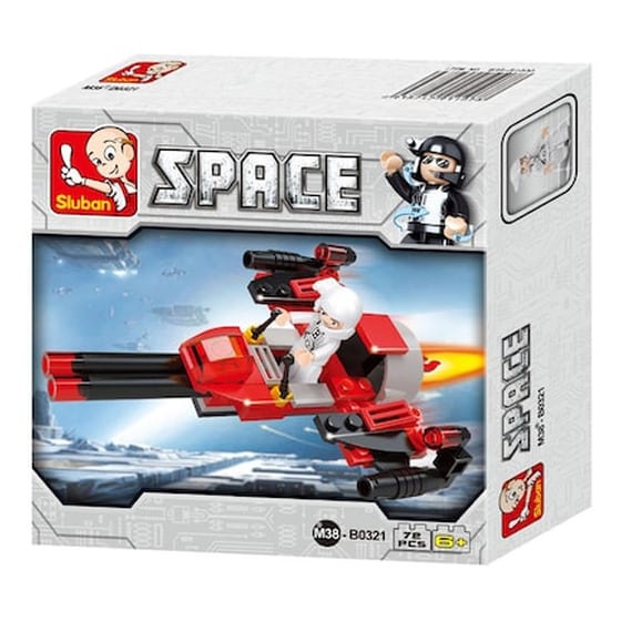 Sluban Τουβλάκια Space, Space Bomber M38-b0321, 72τμχ image 1