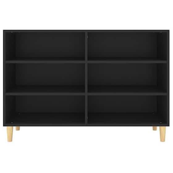 Βιβλιοθήκη VidaXL από Μοριοσανίδα 103.5x35x70 cm  - Μαύρο image 4
