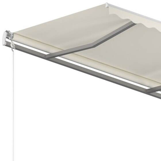 Τέντα Vidaxl Συρόμενη Αυτόματη 450x350cm - Κρεμ image 5