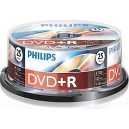 DVD+R PHILIPS 16x 4,7GB CAKE OF 25