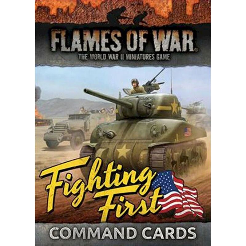 Flames Of War - American Fighting First: Unit And Command Cards (GaleForce9)