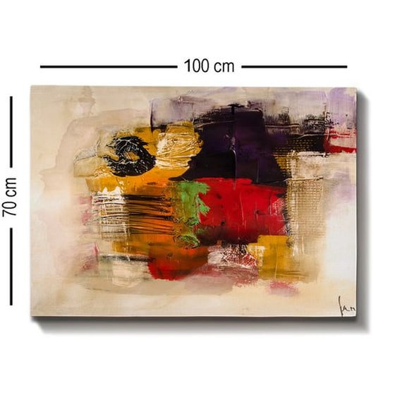 Μοντέρνος Πίνακας 24Mall Αφηρημένο Σχέδιο 70x100 cm image 2