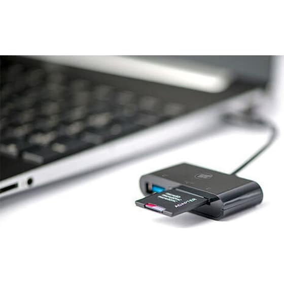 Card Reader Lamtech Type C - Μαύρο image 1