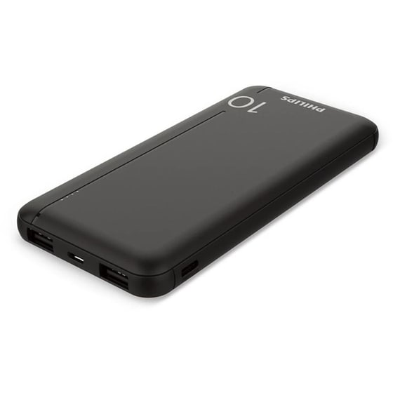 Powerbank Philips Universal Slim 10.000mAh - Black image 0