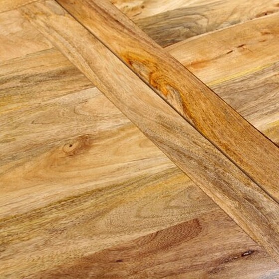 Τραπεζαρία Vidaxl από Μασίφ Ξύλο Μάνγκο 240x90x76 cm - Μαύρη/Καφέ image 2