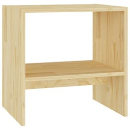 Κομοδίνο Vidaxl Από Μασίφ Ξύλο Πεύκου 40x30.5x40 cm - Φυσικό