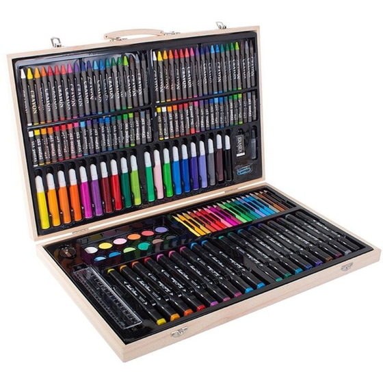 Σετ Ζωγραφικής Aria&nbsp;Trade Ξύλινη&nbsp;Βαλίτσα (188 Τεμάχια) image 8