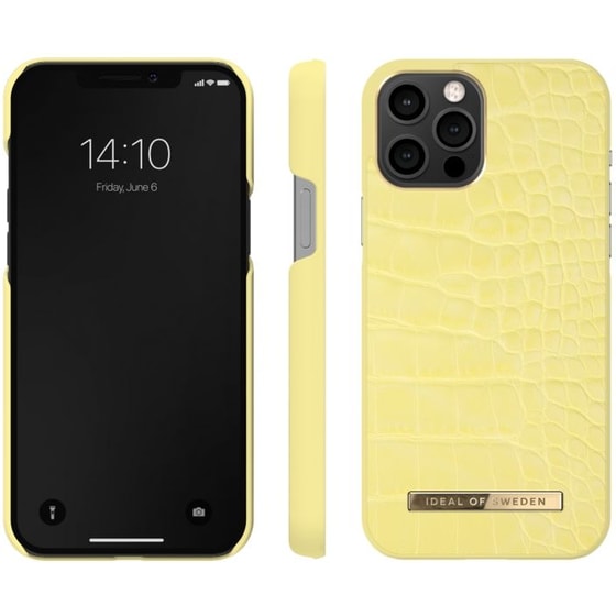 Θήκη Apple iPhone 12 Pro Max - Ideal Of Sweden Atelier Case - Lemon Croco image 0