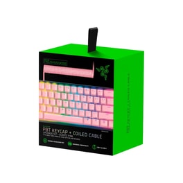 Κιτ Αναβάθμισης Gaming Πληκτρολογίου Razer PBT Keycap & Coiled Cable Upgrade Set Quartz Pink