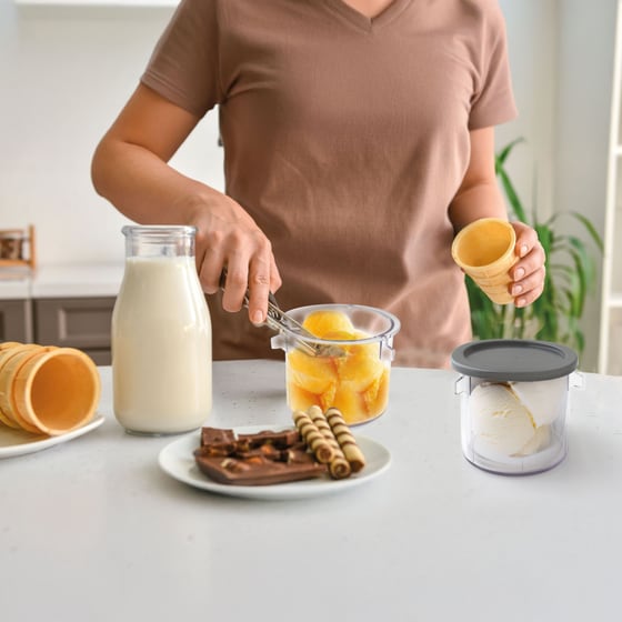 Παγωτομηχανή ROHNSON R5655 VLCREME 3 x 450 ml Μαύρο image 9