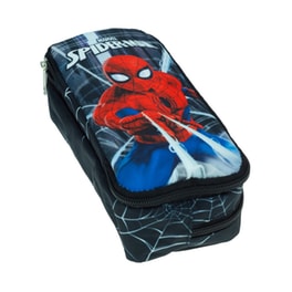 Κασετίνα Οβάλ Gim Spiderman Black City Διπλή